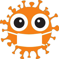 Coronavirus Symbol lustig
