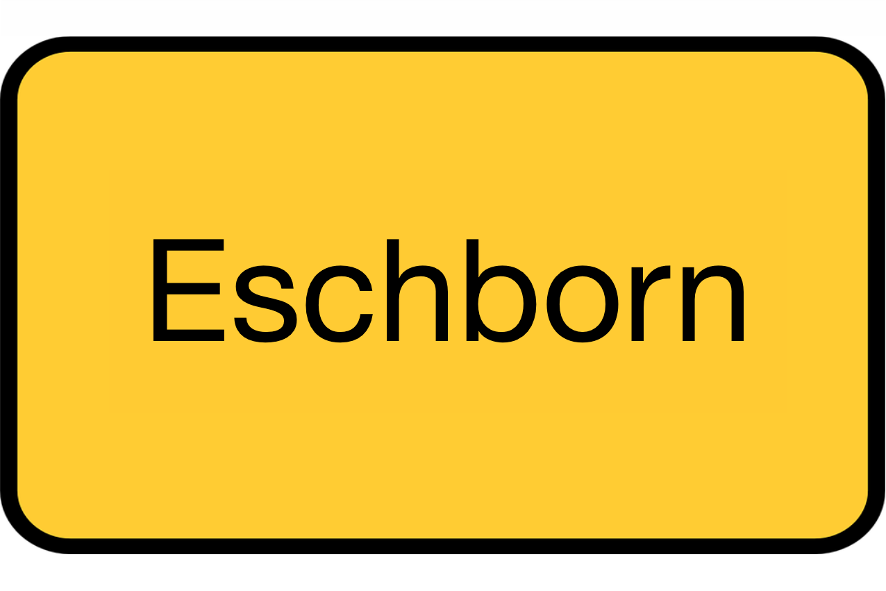 Verkehrsschild Kursort Eschborn