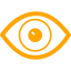 Orangenes Auge Führerschein Sehtest