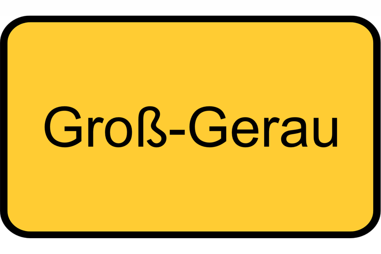 Verkehrsschild Kursort Groß-Gerau