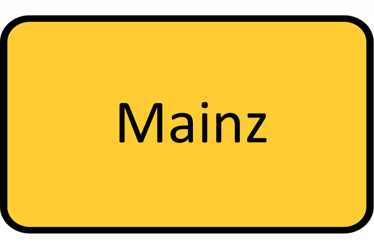 Verkehrsschild Kursort Mainz