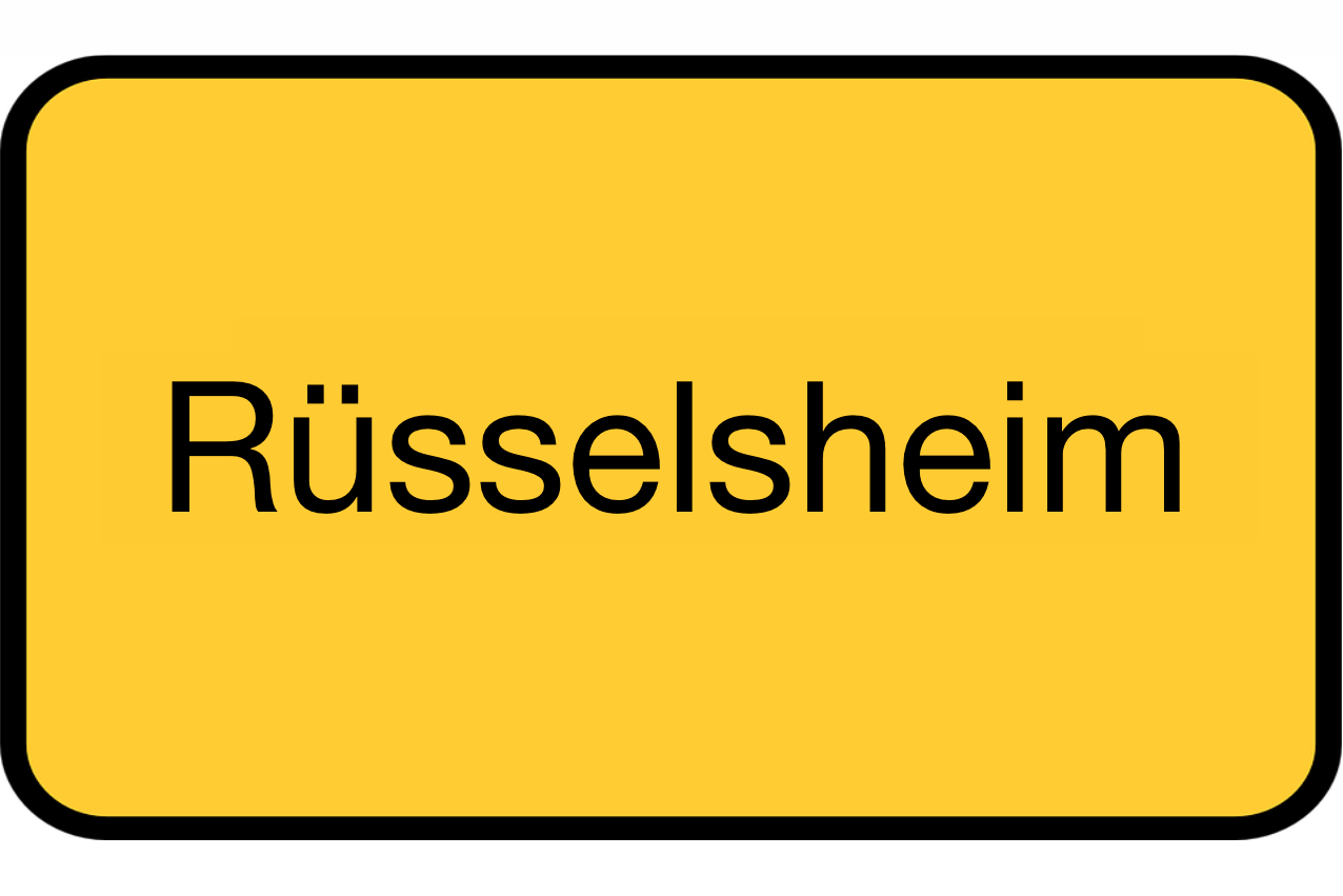 Verkehrsschild Kursort Rüsselsheim